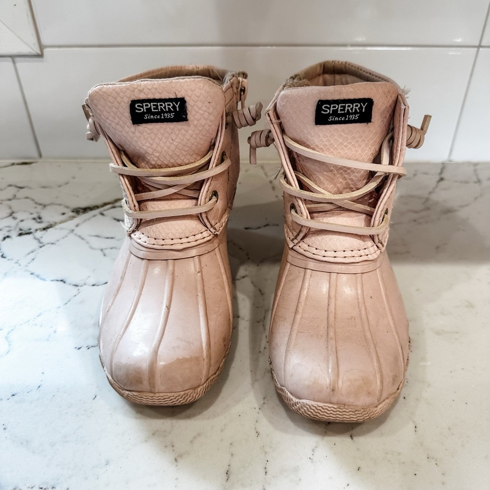 Sperry‎ Kids Girls Saltwater Blush Boots Size 11 Toddler - Picture 2 of 5